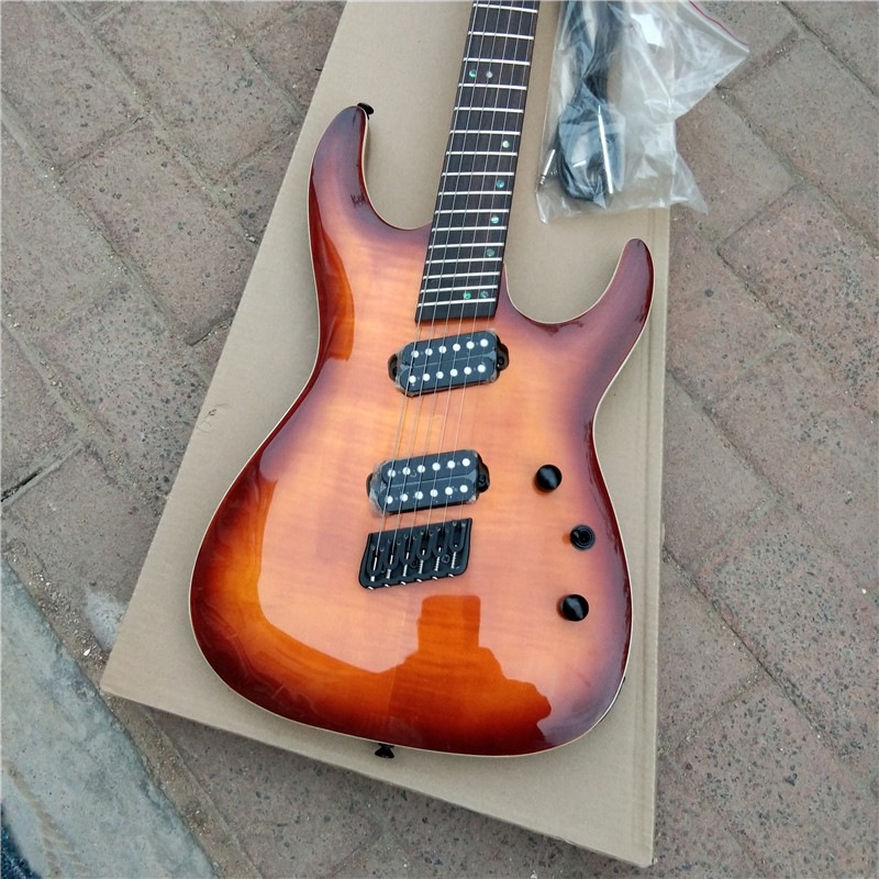サンバースト-6弦エレキギター,マホガニーボディ,ローズウッド指板,固定ブリッジ,BJ-630