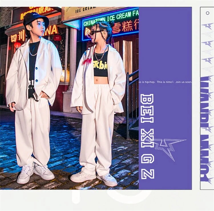 スーツセット ダンス衣装 キッズ ヒップホップ ジャケット 派手 韓国 k-popキッズ ベビー