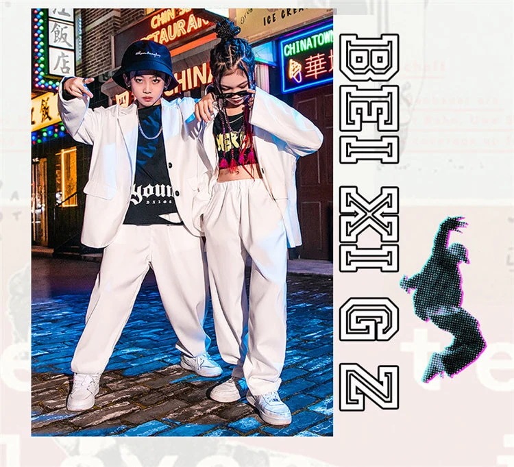 スーツセット ダンス衣装 キッズ ヒップホップ ジャケット 派手 韓国 k-popキッズ ベビー