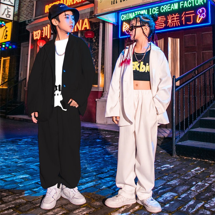 スーツセット ダンス衣装 キッズ ヒップホップ ジャケット 派手 韓国 k-popキッズ ベビー