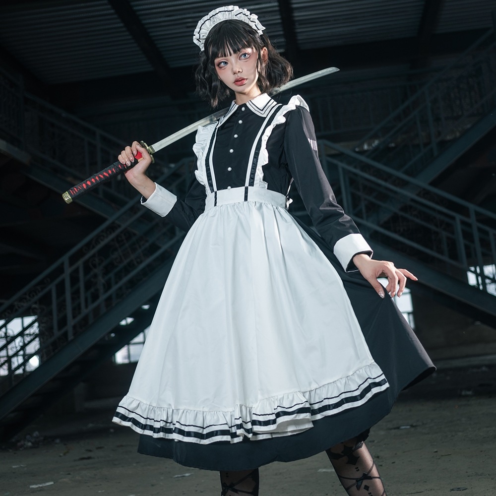 2025 大人気 ロリータ コスプレ メイド服 ロングスカートコスプレイギリス執事伝統メイド 日系制服 2025 大人気 ロリータ コスプレ メイド服 ロングスカートコスプレイギリス執事伝統メイド 日系制服