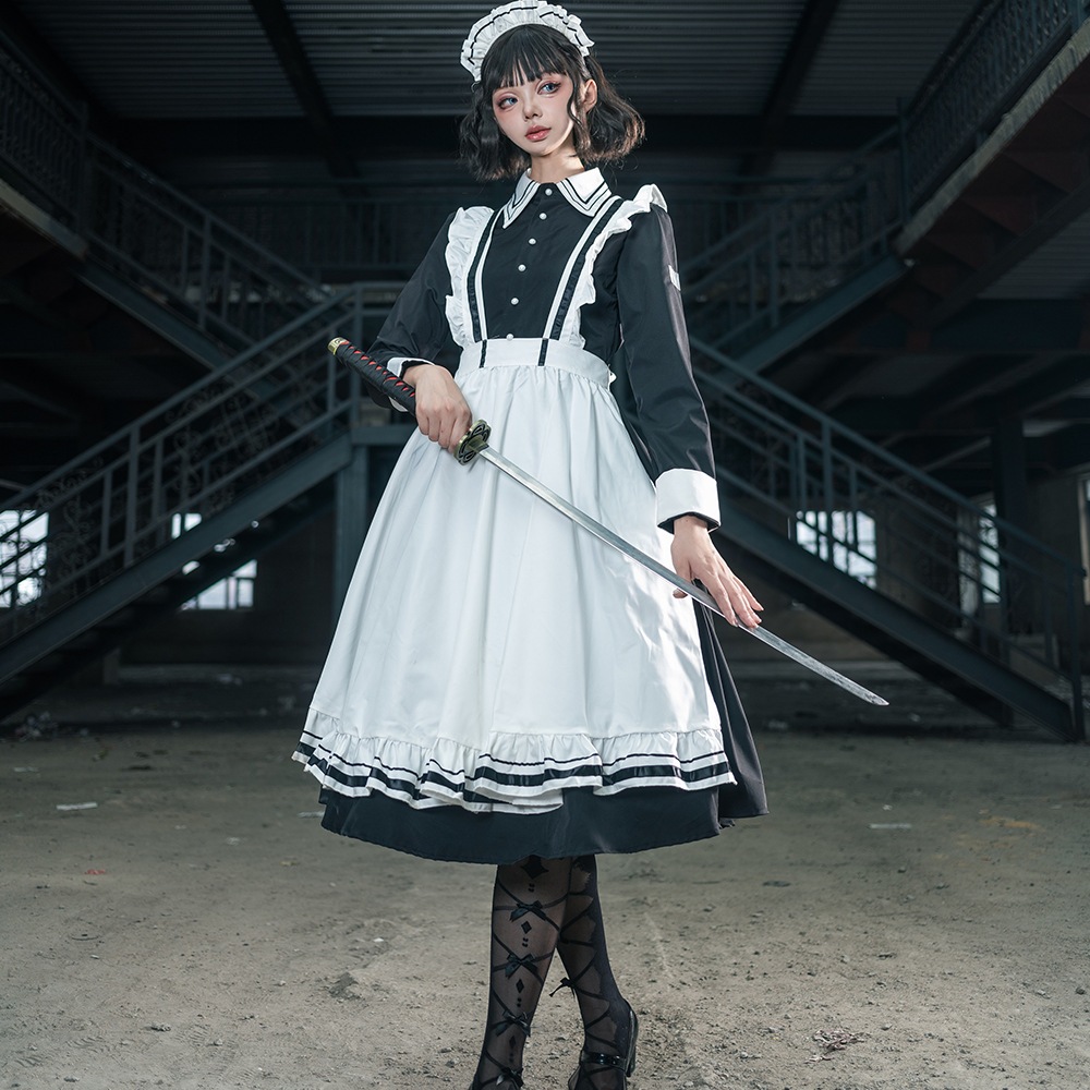2025 大人気 ロリータ コスプレ メイド服 ロングスカートコスプレイギリス執事伝統メイド 日系制服 2025 大人気 ロリータ コスプレ メイド服 ロングスカートコスプレイギリス執事伝統メイド 日系制服