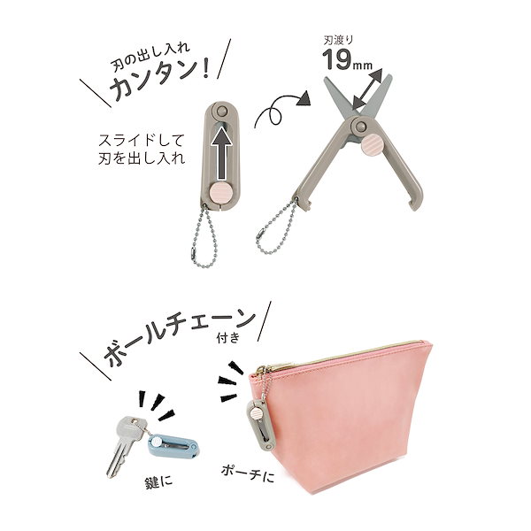 クツワ 携帯はさみ 凪 - 事務用品