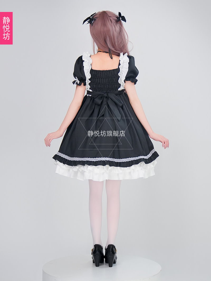 【新シリーズ】【激安販売!】日系ロリータ洋装ゴシックダーク宮廷OPワンピースロリータロリ姫白黒メイド服 【新シリーズ】【激安販売!】日系ロリータ洋装ゴシックダーク宮廷OPワンピースロリータロリ姫白黒メイド服
