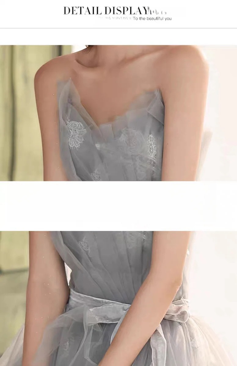 ウェディングドレス グレー パーティードレス トレーンライン 花嫁ロングドレス 簡約 結婚式 二次会 エレガント レース お呼ばれ 挙式 ウェディングドレス グレー パーティードレス トレーンライン 花嫁ロングドレス 簡約 結婚式 二次会 エレガント レース お呼ばれ 挙式