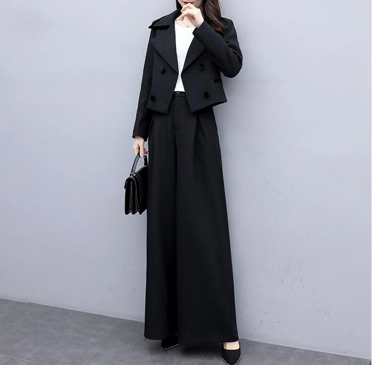 おしゃれ セットアップ レディース パンツスーツ ワイドパンツ ガチョウパンツ ゆったり 2点セット ママ 母親 L オフィス 通勤 事務所 フォマール 卒業式 入学式 30代40代50代 大