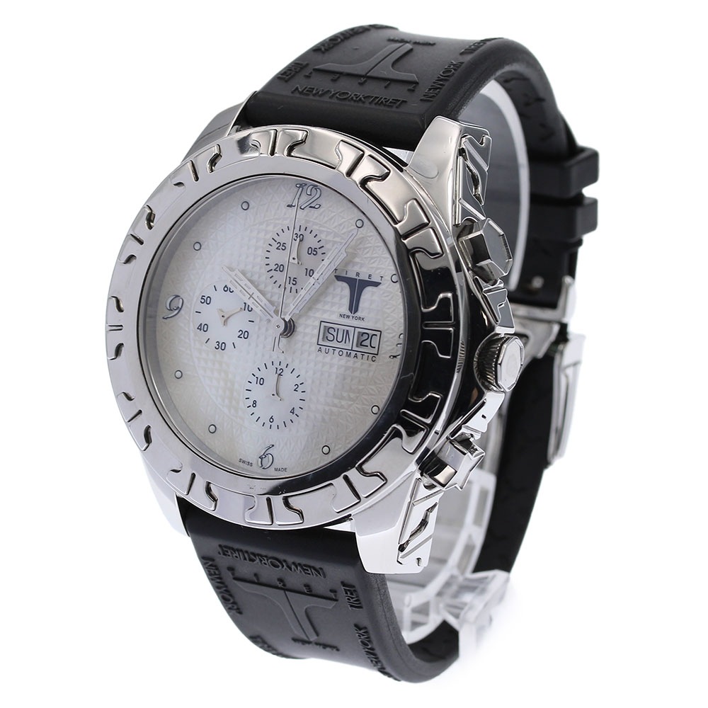 訳あり ティレットニューヨーク TIRET NEW YORK クロノグラフ デイデイト 自動巻き メンズ _828209【中古】 訳あり ティレットニューヨーク TIRET NEW YORK クロノグラフ デイデイト 自動巻き メンズ _828209【中古】