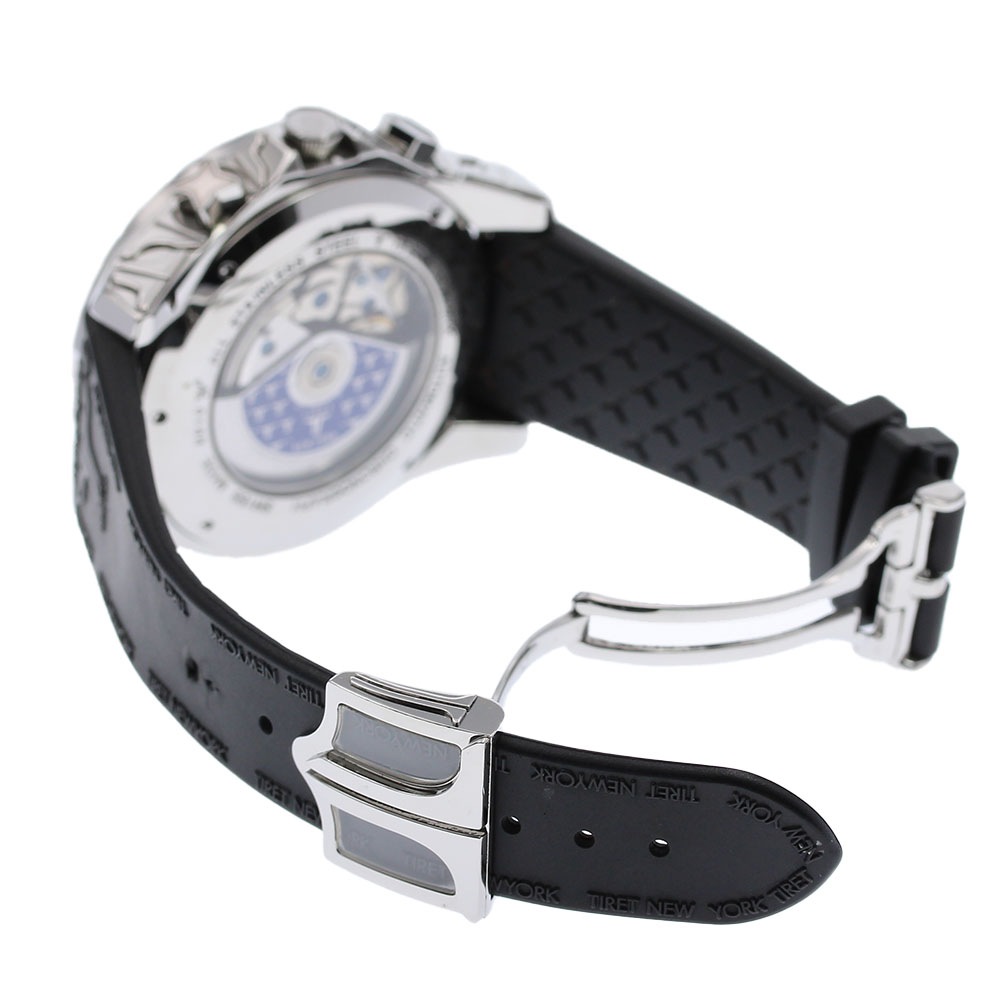 訳あり ティレットニューヨーク TIRET NEW YORK クロノグラフ デイデイト 自動巻き メンズ _828209【中古】 訳あり ティレットニューヨーク TIRET NEW YORK クロノグラフ デイデイト 自動巻き メンズ _828209【中古】