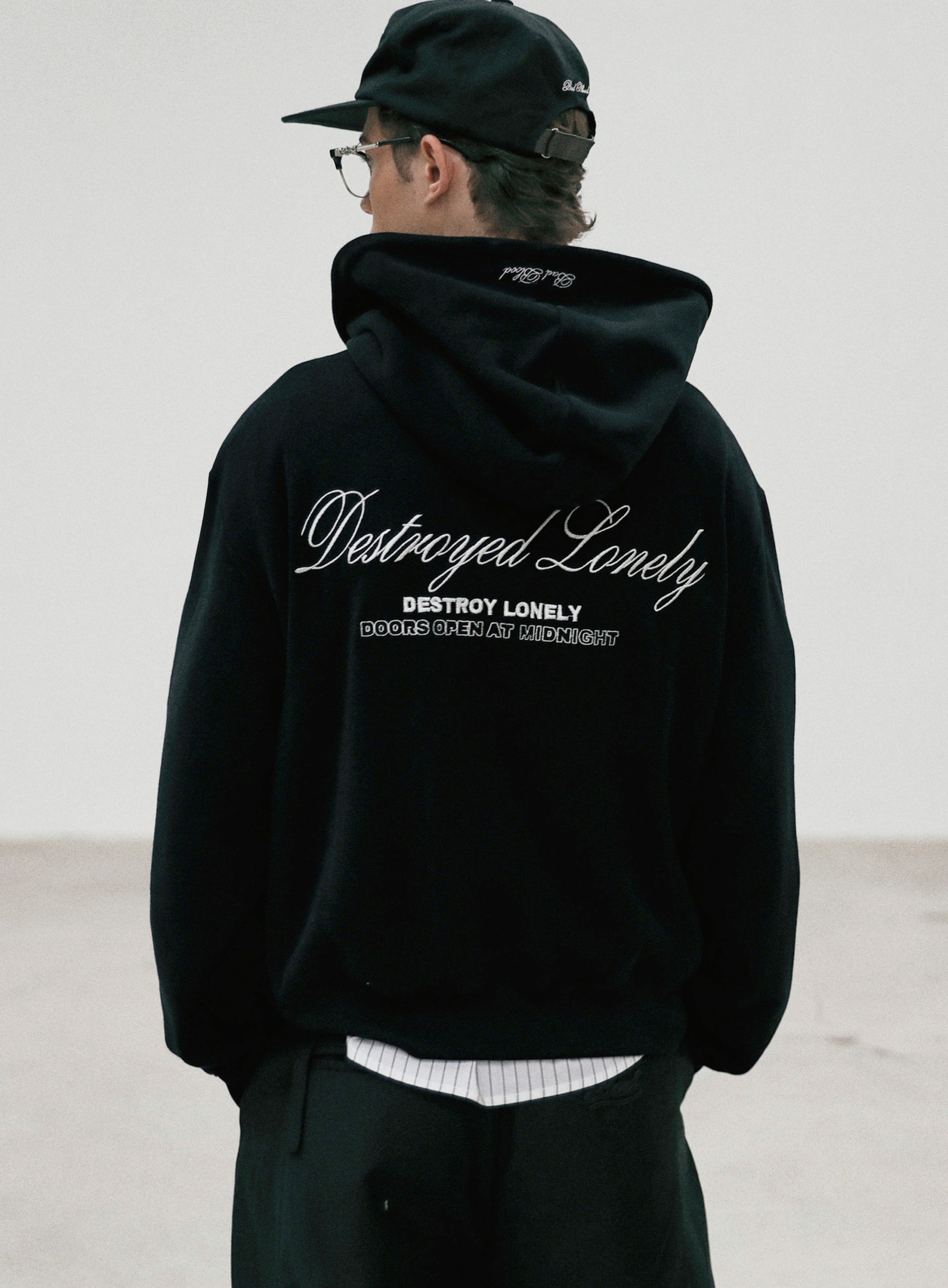 BADBLOOD】[UNISEX] CLASSIC LOGO HOOD ZIP UP : BLACK その他