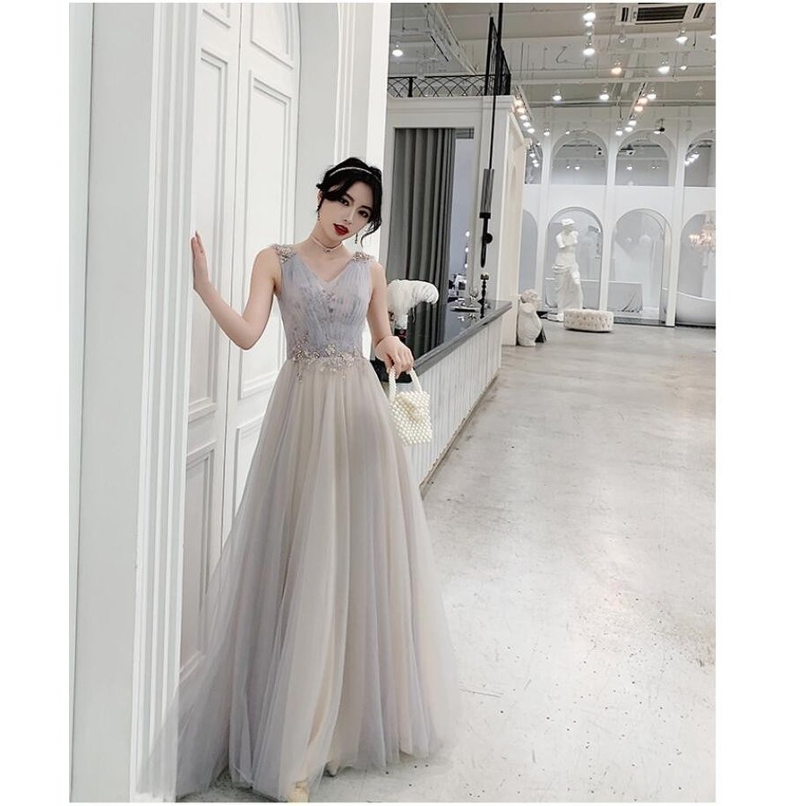 ブライズメイド ロングドレス ウェディングドレス 演奏会 二次会 パーティードレス 披露宴 結婚式