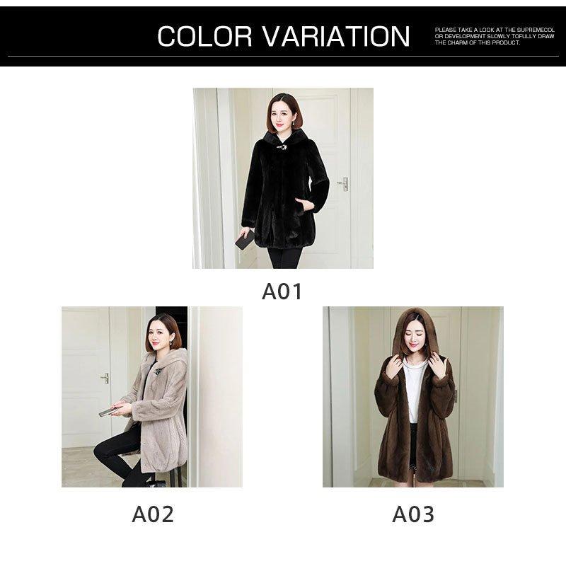 Hot!!!オシャレ ファーコート ファーコート レディース エコファーコートフェイク 毛皮コート モコモコ 暖かい