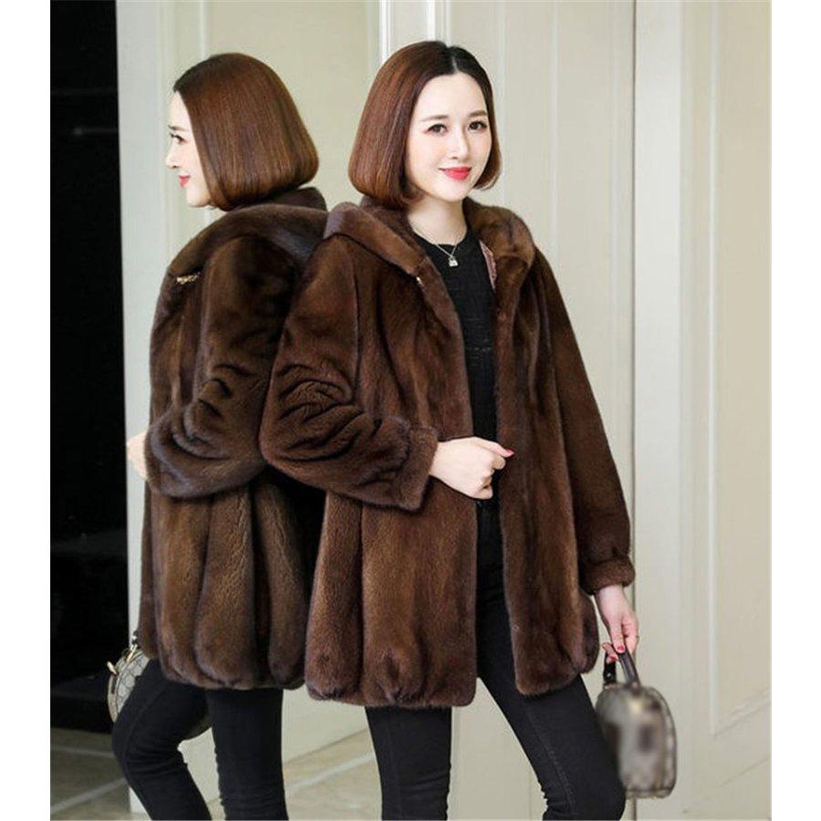 Hot!!!オシャレ ファーコート ファーコート レディース エコファーコートフェイク 毛皮コート モコモコ 暖かい