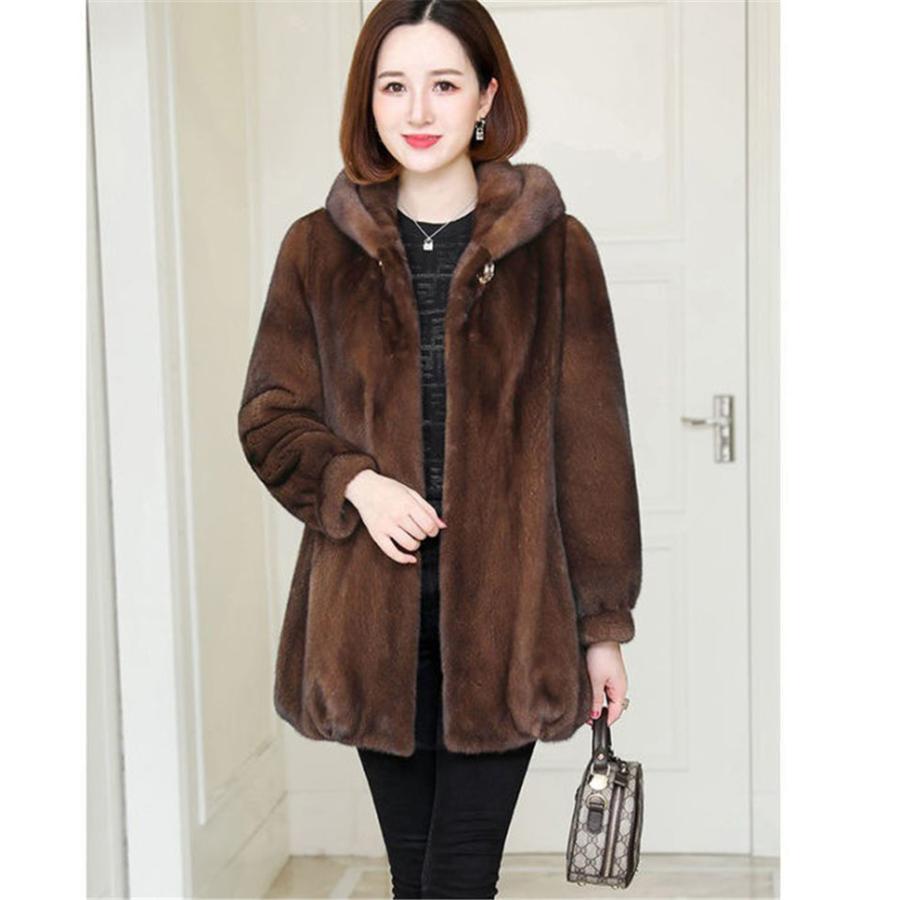 Hot!!!オシャレ ファーコート ファーコート レディース エコファーコートフェイク 毛皮コート モコモコ 暖かい