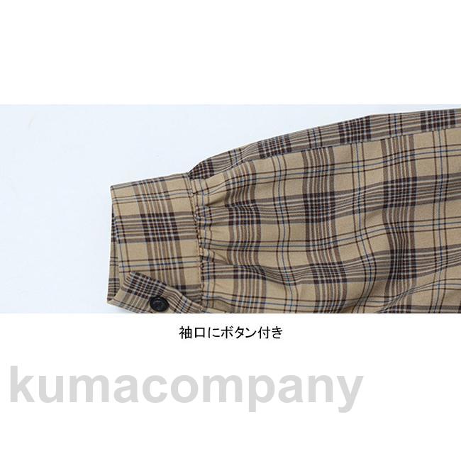 ワンピース ロング丈 ショート丈 ワンピ 長袖 大きいサイズ チェック柄 バイカラー スクエアネック 着やせ ソフト シンプル 無地 快適 着回し 可愛い