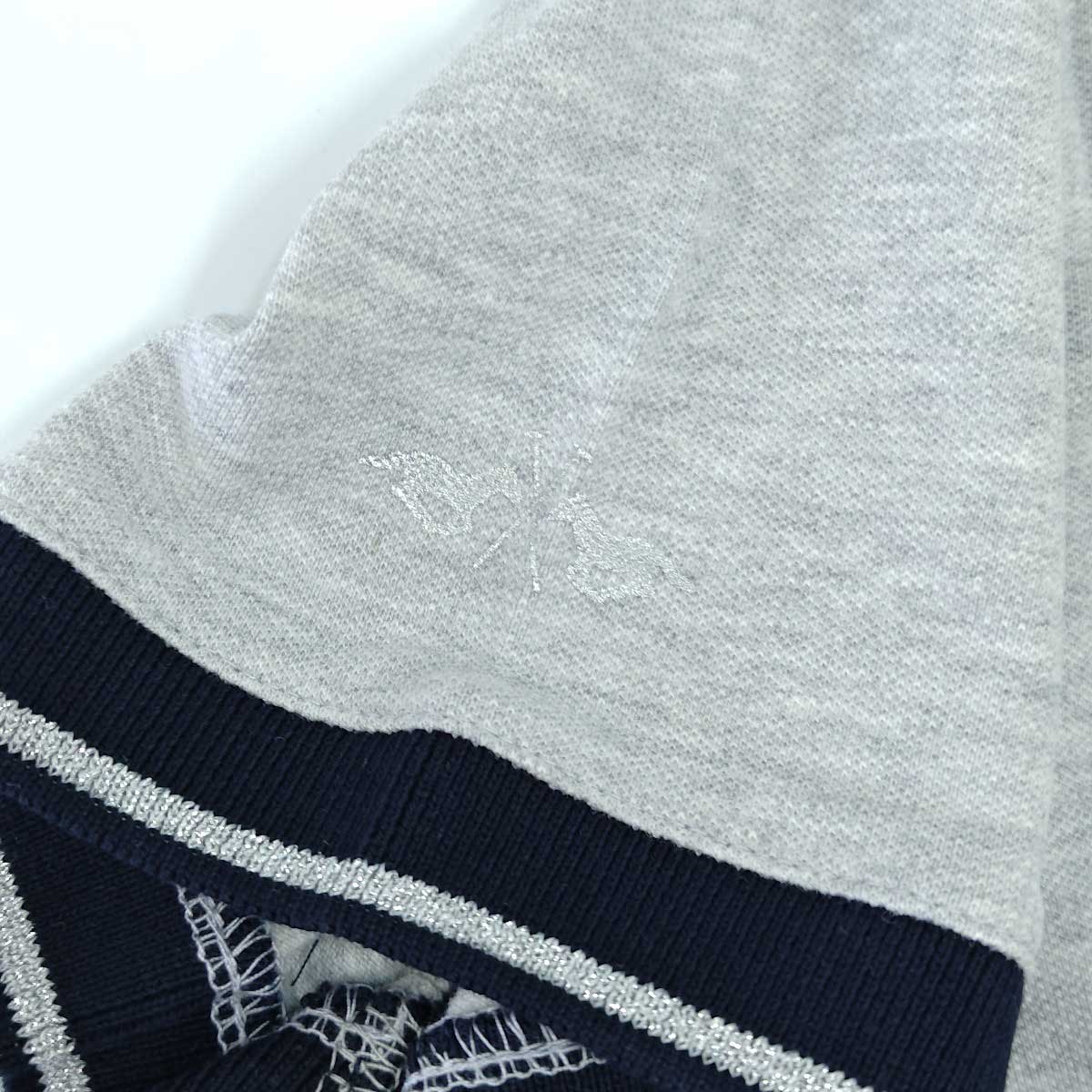 【中古・未使用品】HV POLO CHILLY 半袖 ニット カットソー シャツ 乗馬 馬術 S グレー レディース トップス バックファスナー 中古・未使用品】HV POLO CHILLY 半袖 ニット カットソー シャツ