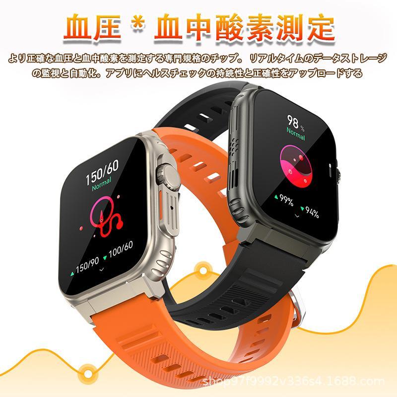 スマートウォッチ 日本製センサー 血圧測定 通話機能 着信通知 録音機能 ローカル音楽再生 血中酸素 心拍数 体温測定 歩数計 100+運動モード 600mAh超長航続