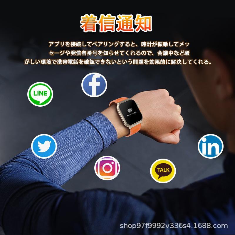 スマートウォッチ 日本製センサー 血圧測定 通話機能 着信通知 録音機能 ローカル音楽再生 血中酸素 心拍数 体温測定 歩数計 100+運動モード 600mAh超長航続
