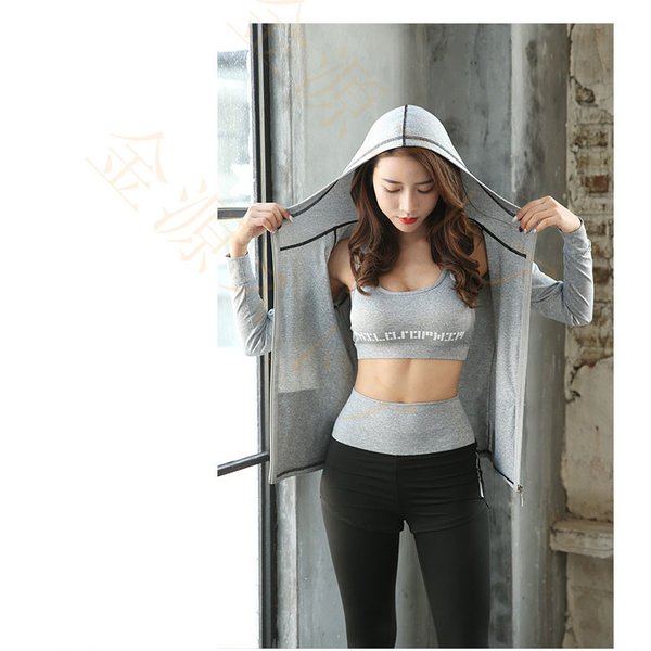 スポーツウェア レディース ヨガウェア 上下セット ランニング トップス フード Tシャツ パンツ