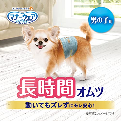 マナーウェア 犬用 おむつ 長時間オムツ 男の子用 SSSサイズ 超小型犬用 384枚(48枚×8) おしっこ ペット用品 ユニチャーム[ケース品]