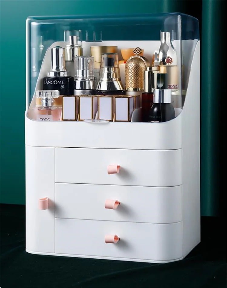 自社生産-早い者勝ち ヨーロピアンスタイル オシャレ 化粧品 収納ボックス 防塵 家庭用 デスクトップ仕上げ 化粧台 口紅 スキンケア製品 スキンケア 大容量 棚 透明な 自社生産-早い者勝ち ヨーロピアンスタイル オシャレ 化粧品 収納ボックス 防塵 家庭用 デスクトップ仕上げ 化粧台 口紅 スキンケア製品 スキンケア 大容量 棚 透明な