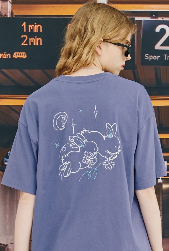 【CPGN STUDIO】Twin Leapers Embroidery Short Sleeve T-shirt CPGN STUDIO - Toys | Shop Online | MUSINSA
