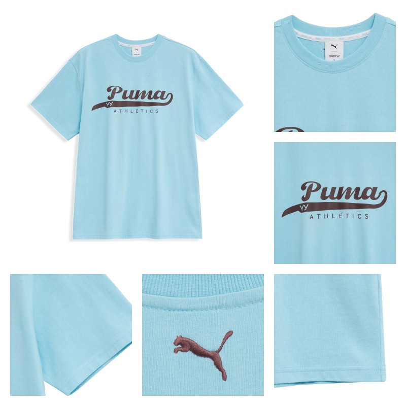 OPEN Yy】 PUMA x OPEN YY GRAPHIC TEE : BLUE Tシャツ・カットソー