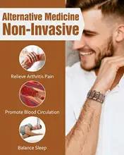 ARADOO プレミアム銅ブレスレット男性用 3X 強度磁気治療リストバンドクロスジュエリーギフト ARADOO プレミアム銅ブレスレット男性用 3X 強度磁気治療リストバンドクロスジュエリーギフト