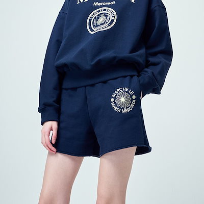 定番再入荷 Mardi Mercredi : 正規品 SWEAT SHORTS MAR : レディース服 日本製得価