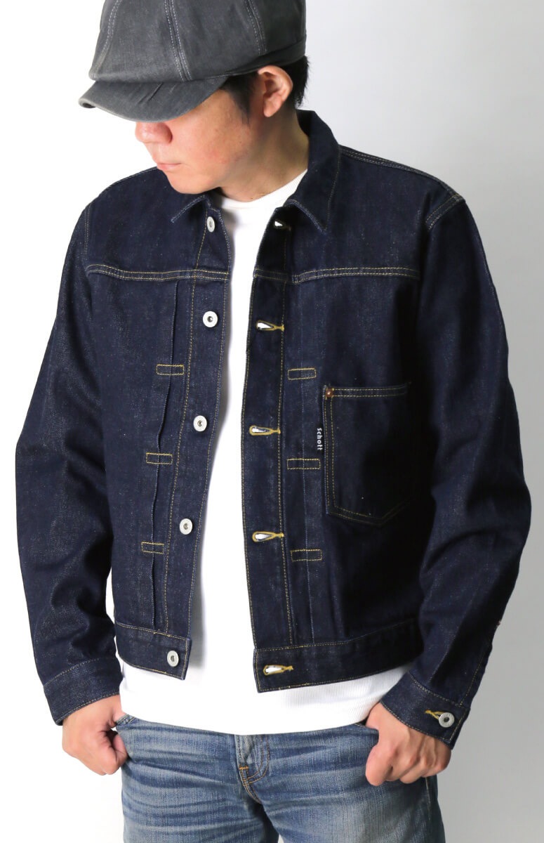 ポイント10倍Schott(ショット) 1st DENIM JACKET デニム ジャケット Gジャン インディゴ メンズ レディース【クーポン対象外商品】