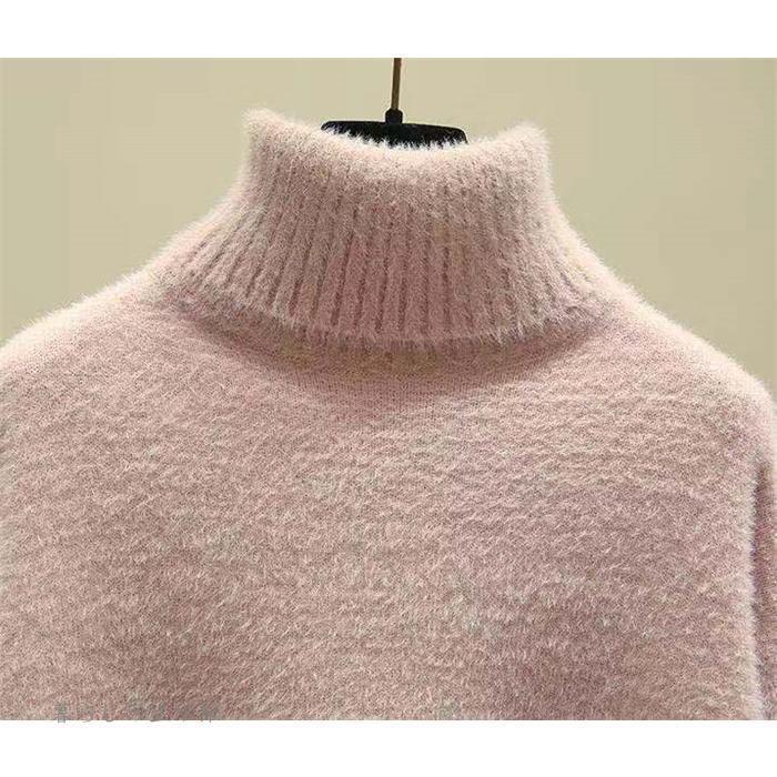 ニット セーター レディース ニットセーター 長袖 トップス ハイネック チュニック 大きいサイズ 無地 体型カバー 秋 冬 定番 コーデ スリット