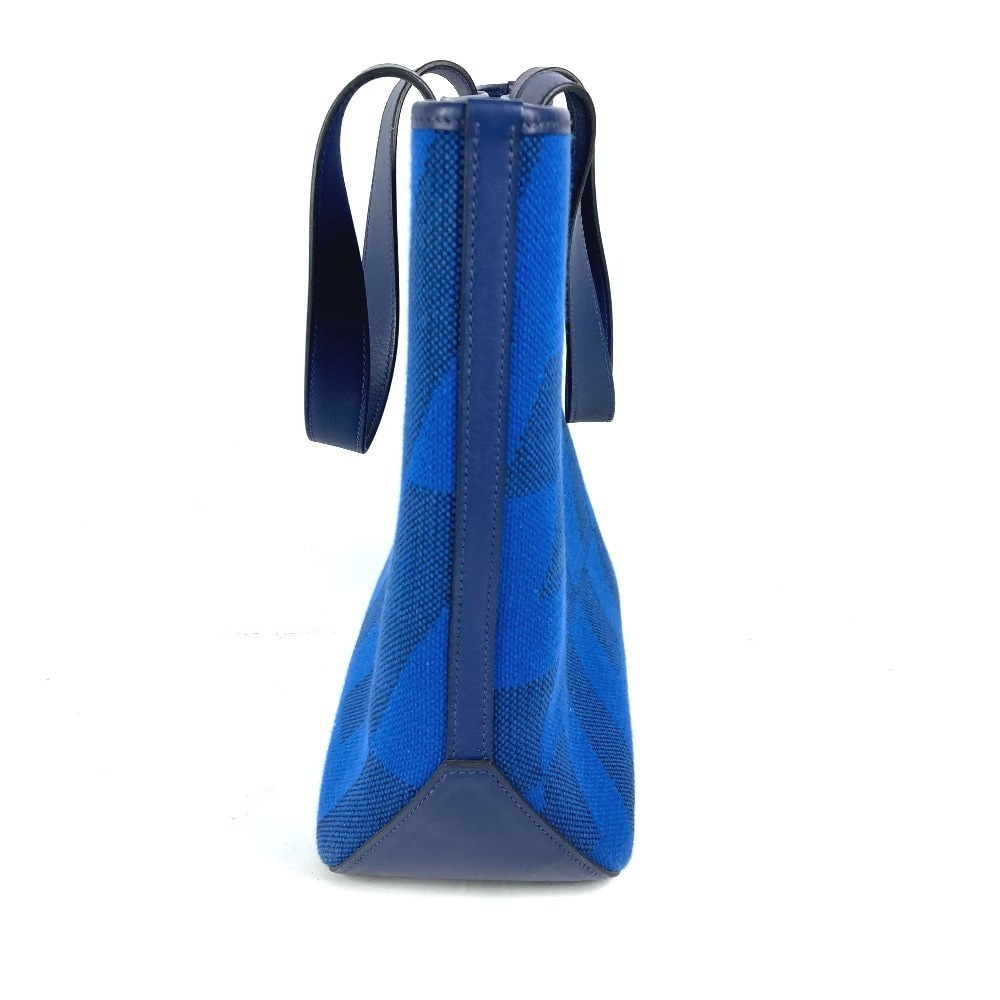 トートバッグ アンビエ GM 40 ハンドバッグ カバン ショルダーバッグ 肩掛け レザー/キャンバス ブルー