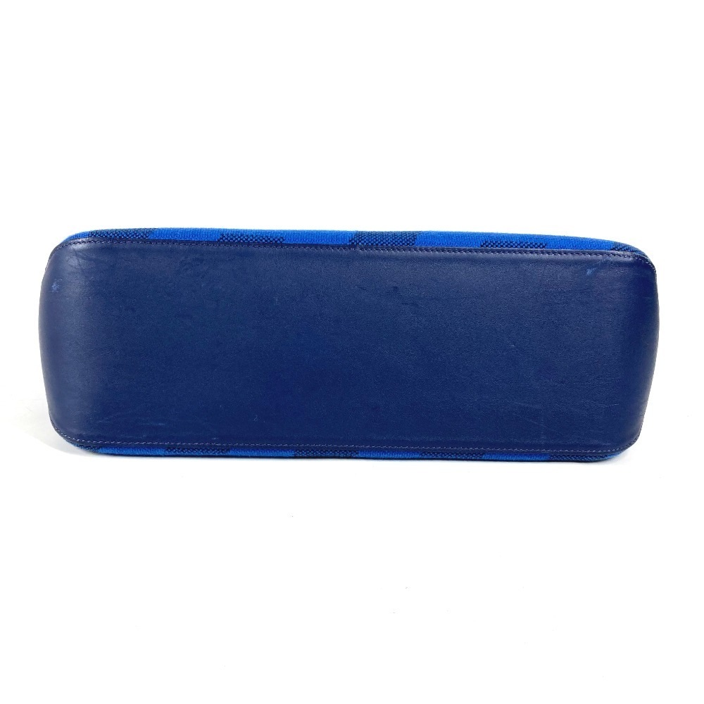 トートバッグ アンビエ GM 40 ハンドバッグ カバン ショルダーバッグ 肩掛け レザー/キャンバス ブルー