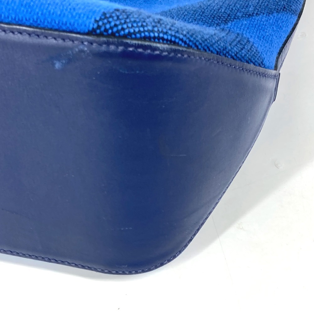 トートバッグ アンビエ GM 40 ハンドバッグ カバン ショルダーバッグ 肩掛け レザー/キャンバス ブルー