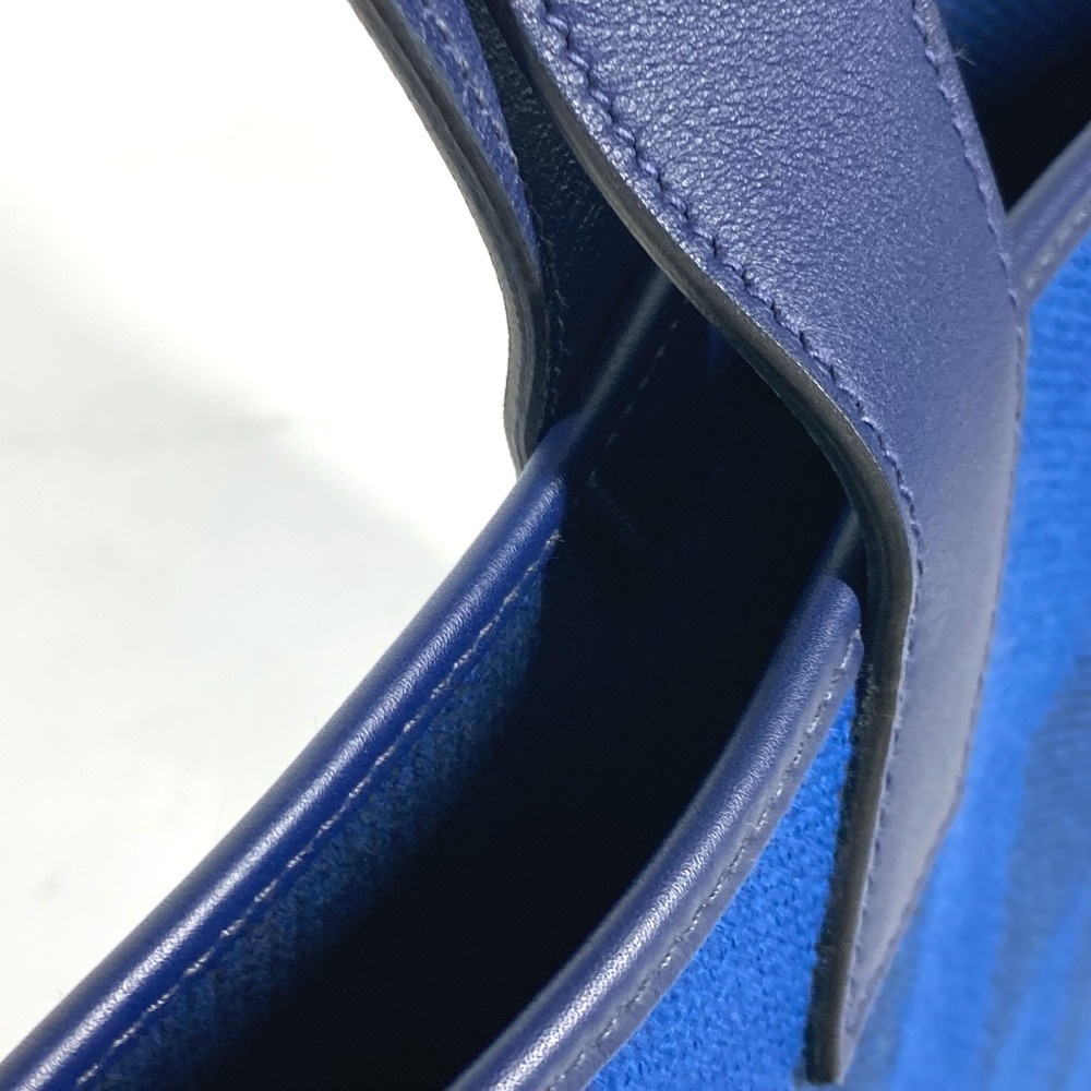 トートバッグ アンビエ GM 40 ハンドバッグ カバン ショルダーバッグ 肩掛け レザー/キャンバス ブルー