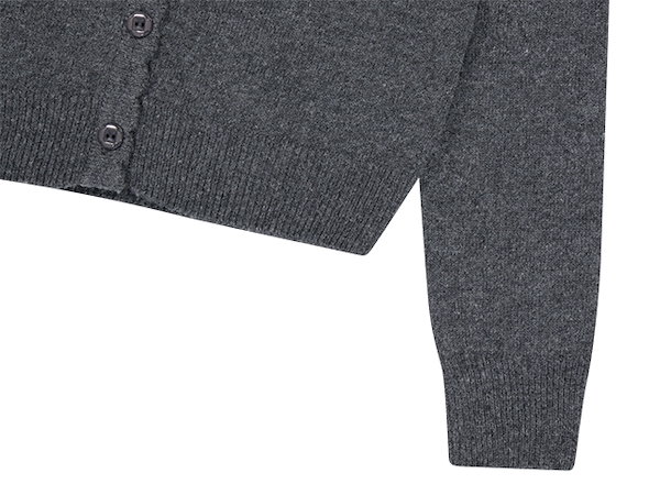 Coyseio FLOWER BUTTON CARDIGAN Gray