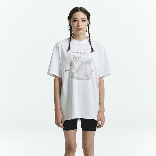 ★NCT着用ブランド★ITZAVIBE★MEOW PUNCH GRAPHIC T-SHIRT Qoo10] ITZAVIBE 【NCT DREAMジェミン着用】正規品 : レディース服