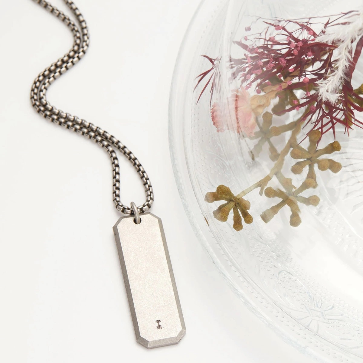 vie ネックレス ペンダント レディース メンズ サージカルステンレス316L プレート ロング