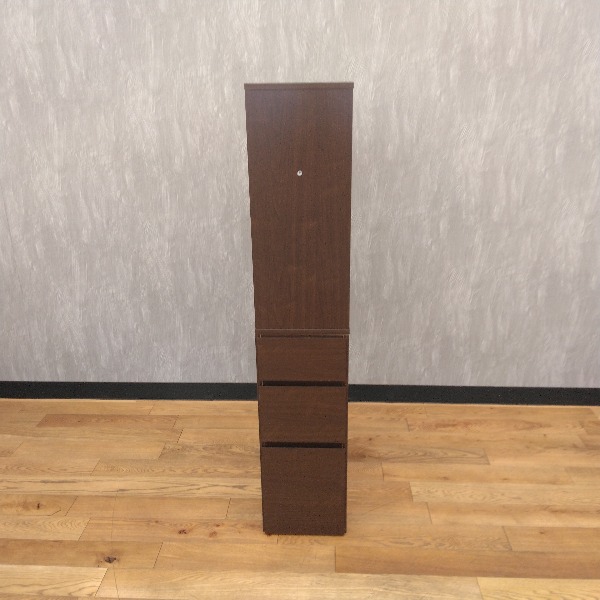 本棚 ブラウン サイド引き出し