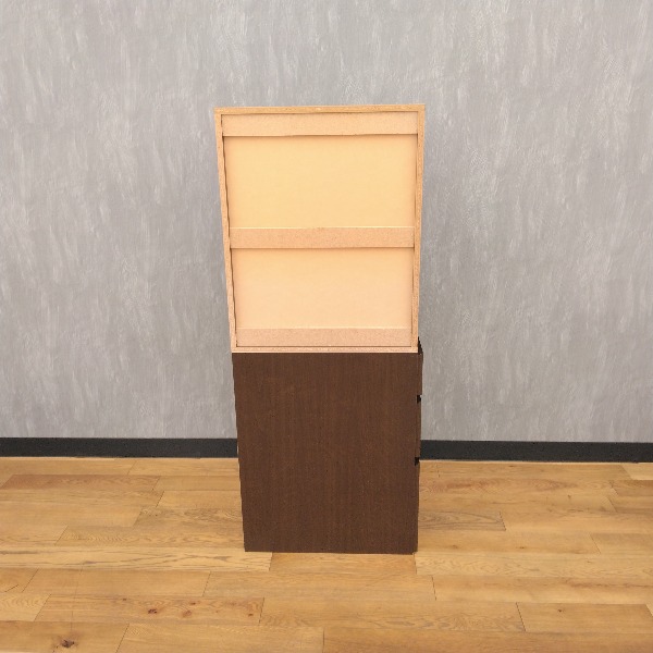 本棚 ブラウン サイド引き出し