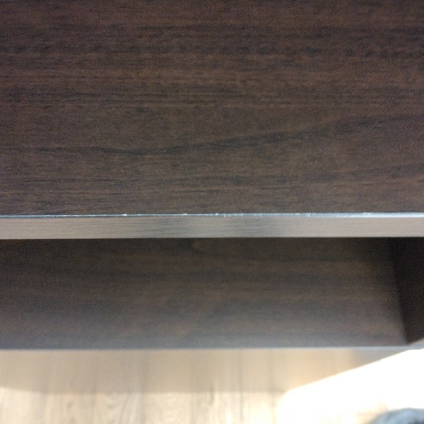 本棚 ブラウン サイド引き出し