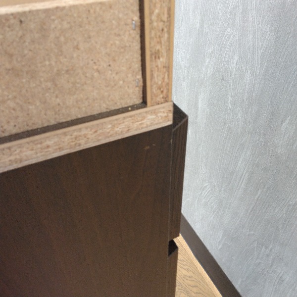 本棚 ブラウン サイド引き出し