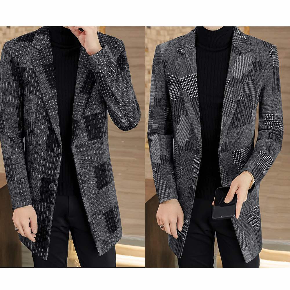 チェスターコート メンズ 総柄ジャケット トレンチコート ピーコート ショート ブランド 青 アウター ウール ステンカラーコート コート 40代 グレンチェック グリーン ジャケット 大きいサイズ