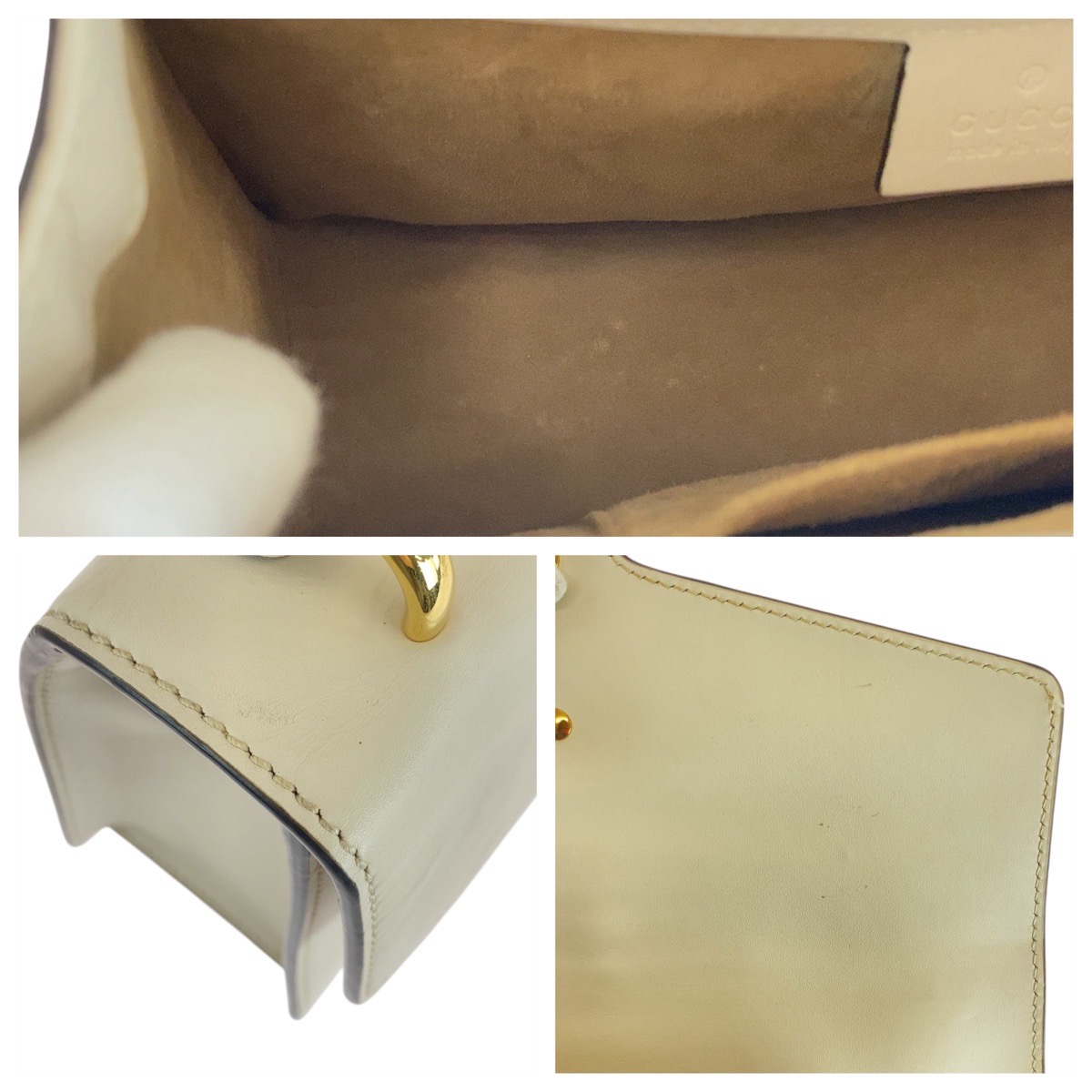 シェリーライン シルヴィ アイボリー 白 ゴールド金具 レザー 421882 ショルダーバッグ レディース 502169