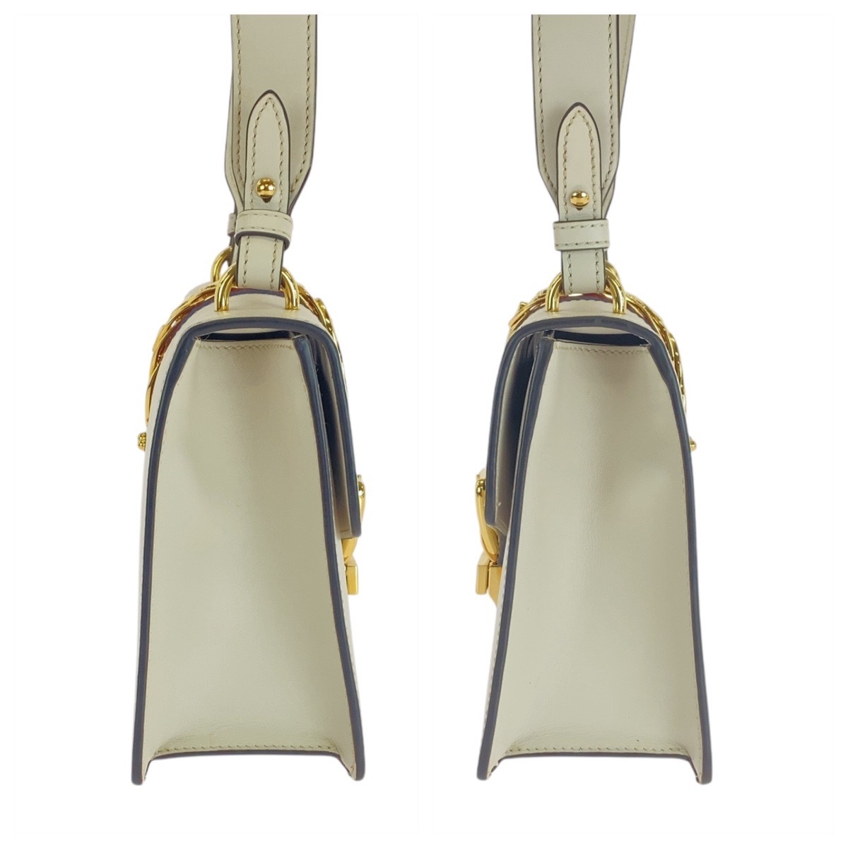 シェリーライン シルヴィ アイボリー 白 ゴールド金具 レザー 421882 ショルダーバッグ レディース 502169