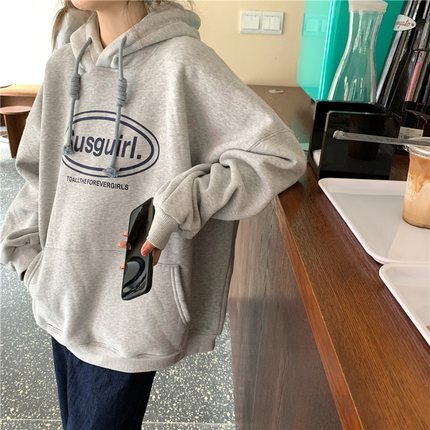 トップス パーカー スウェット プルオーバー トレーナー レギュラー丈 長袖 レギュラー袖 ラウンドネック ストレート フード 綿 フリース グレー ネイビー 個性的 コットン 抜け感 プリント