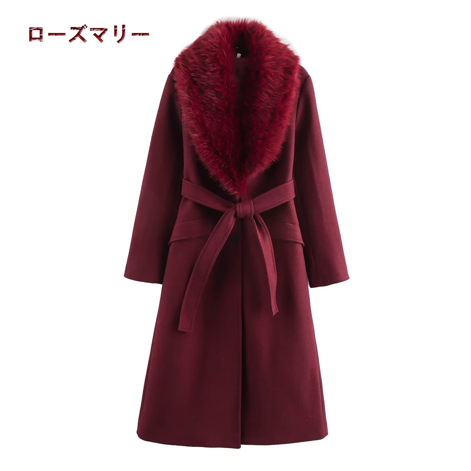 欧米風2024.11.05 秋冬 新作 シンプルに使える毛皮の襟付きツイードコート ラシャコート ロングコート ベーシック 2411084