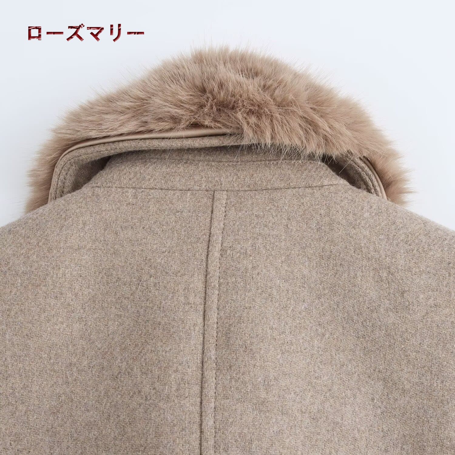 欧米風2024.11.05 秋冬 新作 シンプルに使える毛皮の襟付きツイードコート ラシャコート ロングコート ベーシック 2411084
