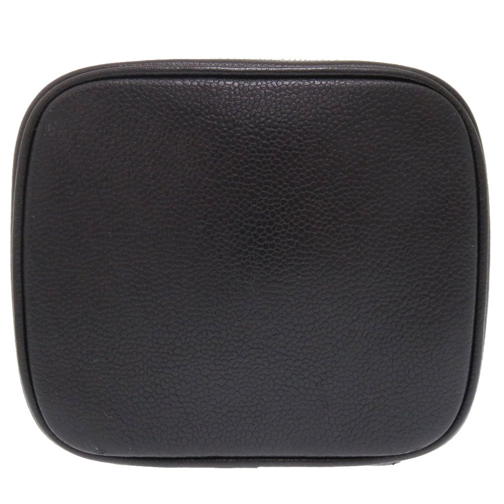 縦型 バニティバッグ ココマーク ハンドバッグ キャビアスキン/キャビアスキン ブラック 0547【中古】 レディース 縦型 バニティバッグ ココマーク ハンドバッグ キャビアスキン/キャビアスキン ブラック 0547【中古】 レディース