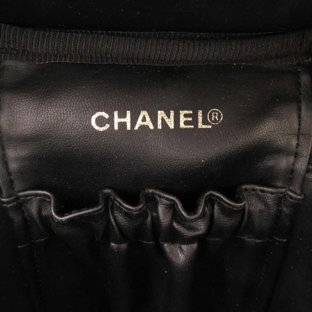 縦型 バニティバッグ ココマーク ハンドバッグ キャビアスキン/キャビアスキン ブラック 0547【中古】 レディース 縦型 バニティバッグ ココマーク ハンドバッグ キャビアスキン/キャビアスキン ブラック 0547【中古】 レディース