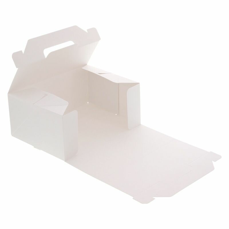 （まとめ買い）シモジマ HEIKO カットケーキ箱 Nキャリーケース ホワイト 18x24 25枚 004248083 [x3セット]